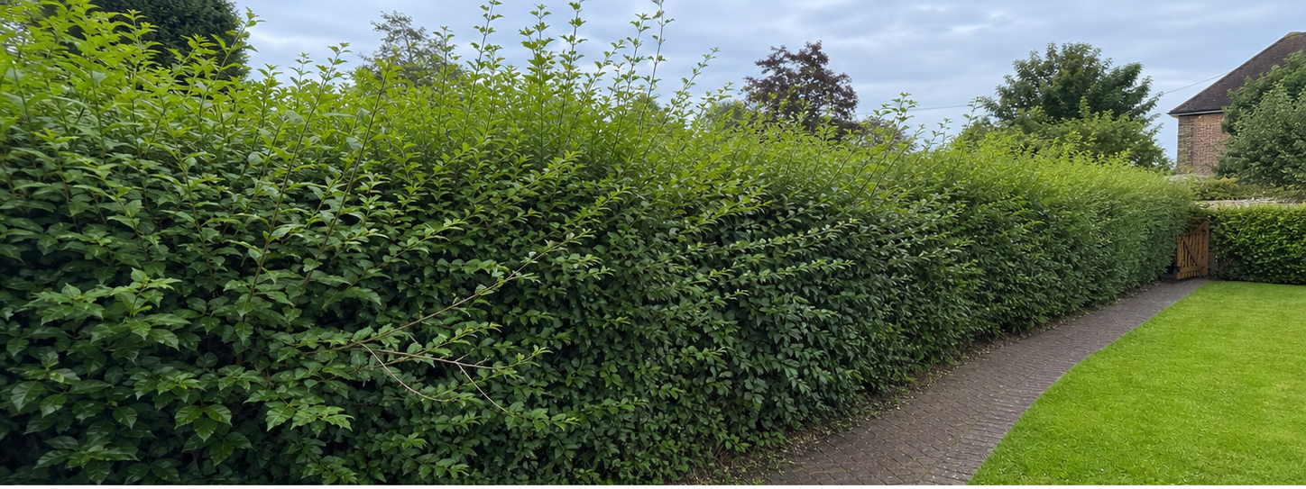 Hedge Trimming - Before