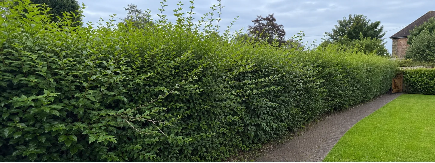 Hedge Trimming - Before