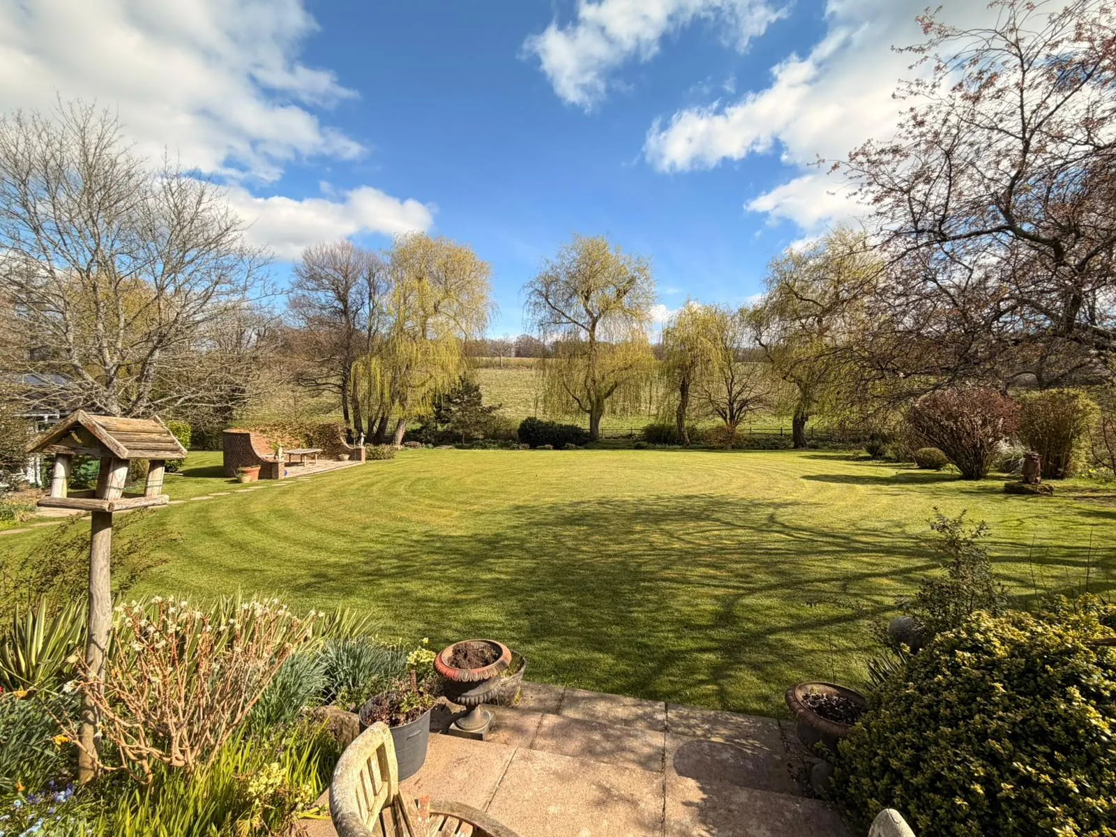 Completed lawn maintenance job in Sussex