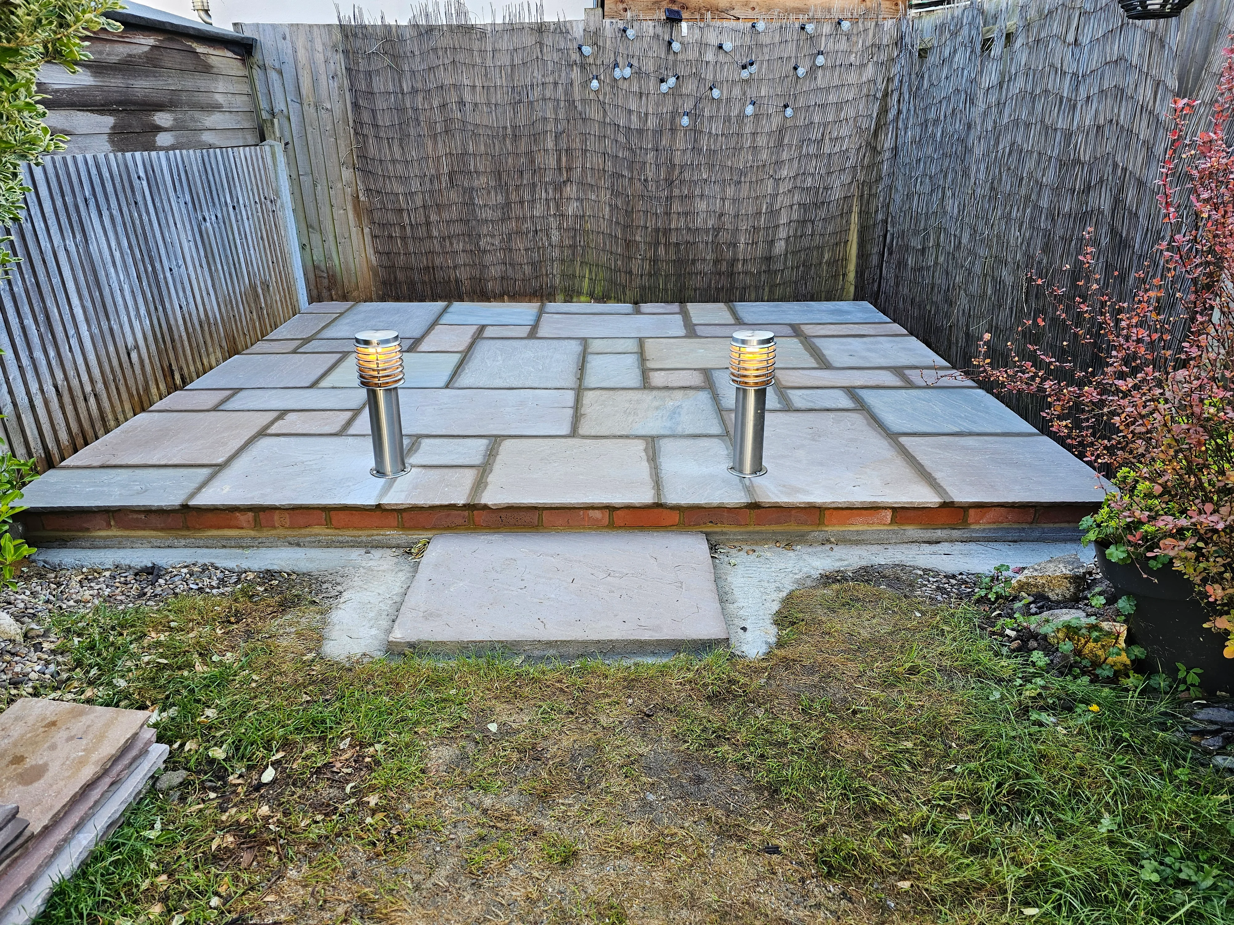 Completed patio laying job in East Sussex